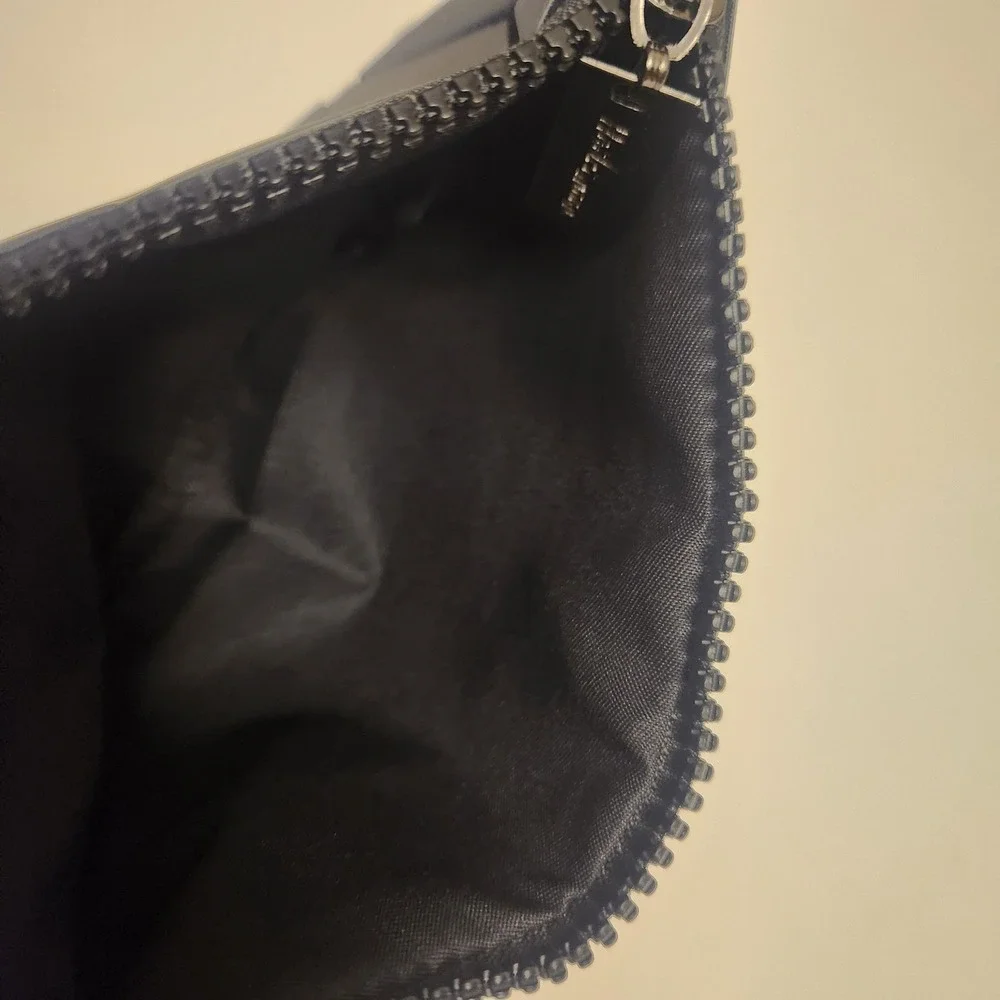 Harlermoon Geometric Holographic Wristlet Clutch Iridescent Luminous Bag Black